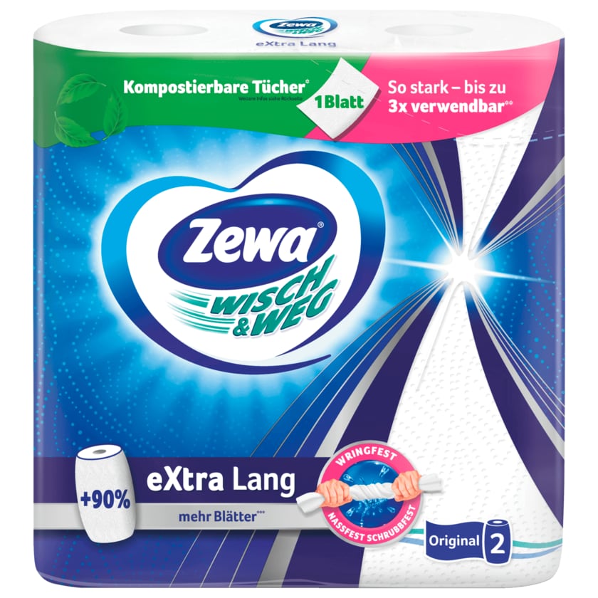 Zewa Wisch & Weg extra lang Original 2x86 Blatt